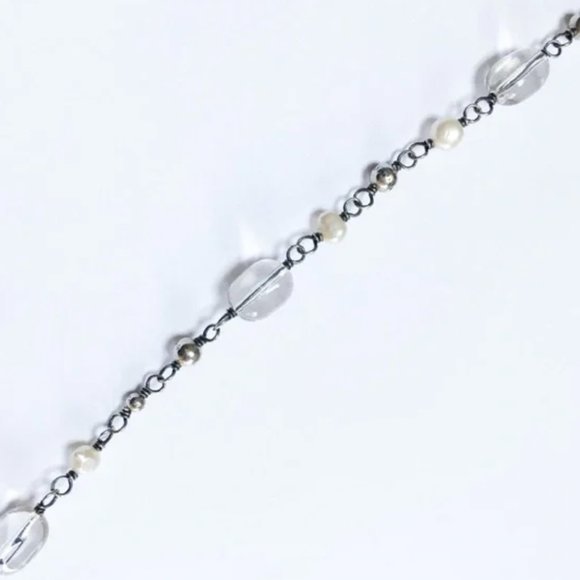 SILPADA 925 Pearl Glass Beaded N1602 Necklace - Picture 3 of 5